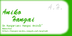 aniko hangai business card